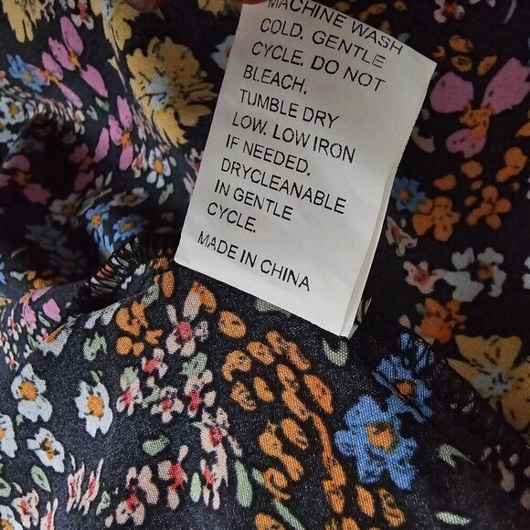 Y2K style Neon Floral Off the Shoulder Boho Babydoll Mini Dress - Picture 7 of 9